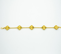 CLOVER GOLD BRACELET 5 MOTIF