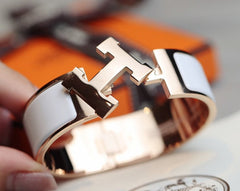 H WHITE 20MM BRACELET