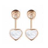 HAPPY HEART PINK GOLD DROP EARRINGS