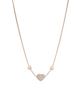 HAPPY HEART NECKLACE 3 MOTIFS DIAMOND