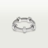 NUTS AND BOLTS SILVER RING