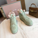 LP WINTER NUAGES HIGH SNEAKERS MINT LAMBSKIN