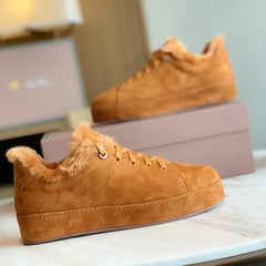 LP WINTER NUAGES SNEAKERS CARAMEL LAMBSKIN