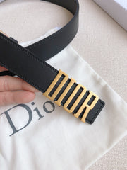 DIOR 25S BELT 30 MM IN BLACK CALFSKIN 613179