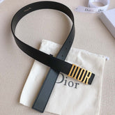 DIOR 25S BELT 30 MM IN BLACK CALFSKIN 613179