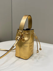 MON TRESOR 18 IN GOLD METALLIC CALFSKIN