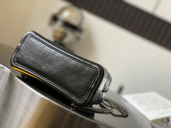 CHANEL 25S GRABRIELLE BACKPACK 24 CM IN BLACK LAMBSKIN