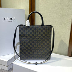TRIOMPHE 32 BLACK IN PATTERN CALFSKIN
