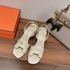 HOLY 75 SANDAL IN WHITE CREAM CALFSKIN