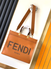 Fend Sunshine Medium Bag 35 Tan Leather