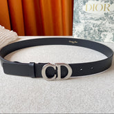 DIOR 25S BELT 30 MM IN BLACK CALFSKIN 594060