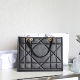 MEDIUM TOTE BOOK 26 BAG IN BLACK CALFSKIN