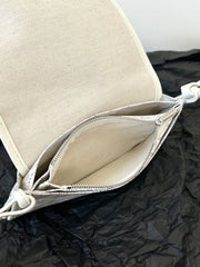 PLUMET POCKET WALLET 20 IN WHITE GOYARDINE CANVAS AND LAMBSKIN TRIM