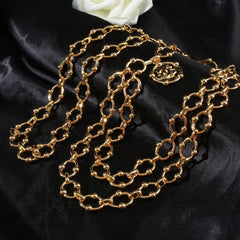 CHANEL 25S CHAIN BELT IN GOLD METAL 615891