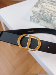 DIOR 25S BELT 30 MM IN BLACK CALFSKIN 613180