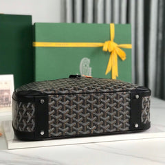 SAINT JEANNE BAG 35 IN BLACK GOYARDINE CANVAS AND CALFSKIN