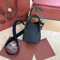 MICRO BALE BAG IN DARK BLUE CALFSKIN 226599