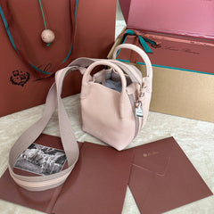 MICRO BALE BAG IN PALE PINK CALFSKIN