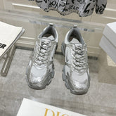 DIOR 25S CHRONO SNEAKER 45MM IN MESH WITH SILVER CALFSKIN