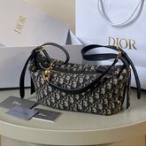 MEDIUM D-JOURNEY SHOULDER BAG 25 IN BLACK MONOGRAM OBLIQUE JACQUARD