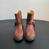 BOTTEGA VENETA 26S ANKLE BOOTS IN BROWN SUEDE