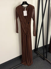 DIOR 25S LONG-SLEEVE MESH DRESS 821
