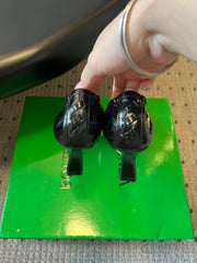 BOTTEGA VENETA 26S HIGH HEELS 40 MM IN BLACK CALFSKIN