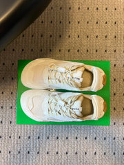 BOTTEGA VENETA 26S SNEAKERS IN CREAM WHITE SUEDE AND MESH FABRIC