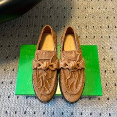 BOTTEGA VENETA 26S LOAFERS IN BROWN SUEDE
