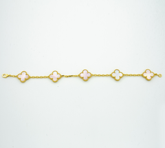 CLOVER BRACELET 5 MOTIF MOP