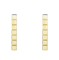 ICE CUBE GOLD EARRINGS