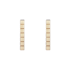 ICE CUBE PINK GOLD EARRINGS