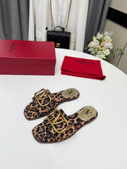 LEOPARD FLAT SLIDE GHW