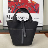 CARGO PICOTIN BAG 18 IN BLACK TOGO GOLD HARDWARE