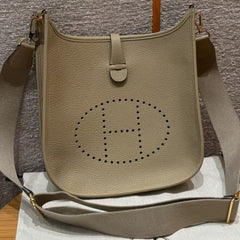 NEO EVELYNE BAG 29 IN TORTILLA BROWN GRAINED CALFSKIN