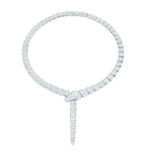SERPENTI SILVER DIAMOND NECKLACE