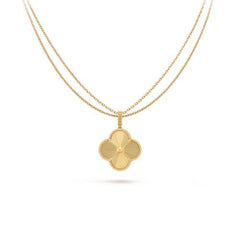VINTAGE CLOVER PEDANT NECKLACE GOLD