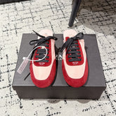 PRADA 25S DEXUN MULE IN RED SUEDE LEATHER
