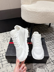 PRADA 25S MEN SNEAKERS IN WHITE CANVAS