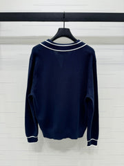 GUCCI V-NECK LONG-SLEEVE KNIT SWEATER 274823