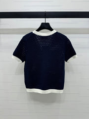 GUCCI SHORT-SLEEVE KNIT CARDIGAN 273214