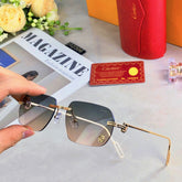 C DE RECTANGULAR SUNGLASSES 578002 IN METAL
