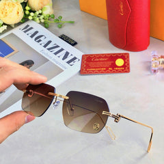 C DE RECTANGULAR SUNGLASSES 578002 IN METAL