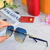 PANTHÈRE RECTANGULAR FRAME SUNGLASSES 580762 IN METAL