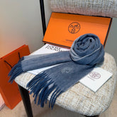 HERMES 25S SCARF 190 IN CASHMERE 854637