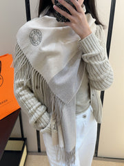 HERMES 25S SCARF 190 IN CASHMERE 986048