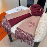 HERMES 25S SCARF 190 IN CASHMERE 989785