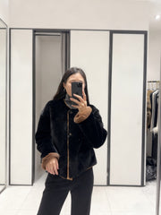 HERMES 25S REVERSIBLE FUR JACKET 474