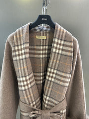 BURBERRY 25S PLAID WOOL COAT 133