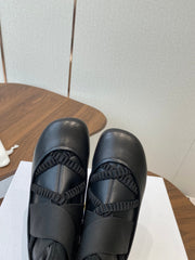 DIOR 25S STRETCH BALLET BOOTS IN BLACK FULL CALFSKIN